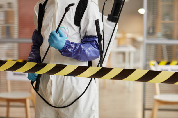 Professional Biohazard technician working in Elkins, AR